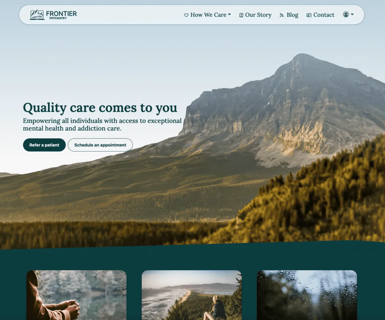 Frontier Psychiatry&#x27;s Website